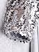 Anna-Kaci Womens Shiny Sequin Long Sleeve Glitter Cropped Blazer Bolero Shrug