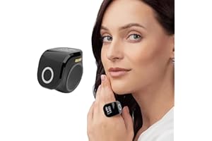 Clicker Counter, Electronic Finger Counter Clicker with Vibration, Adjustable Ultra-Light & Ergonomic Ring for Prayer, Gym Se