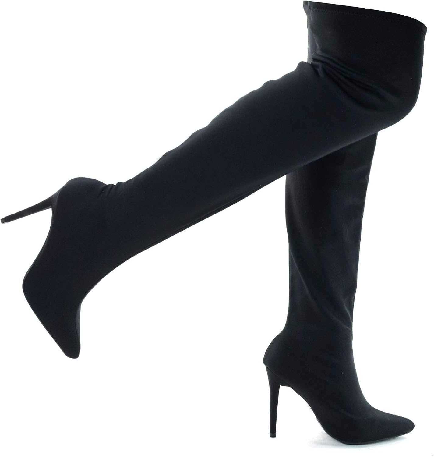 Stretchy Knee High Stiletto Heel Dress 