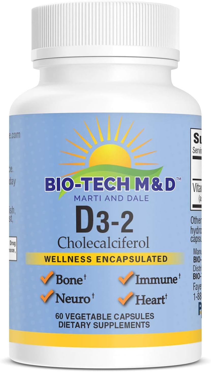 D32 Vitamin D3 Cholecalciferol Dietary Supplement for Optimal Bone