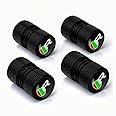 Car Wheel Tire Valve Stem Caps R Logo Aluminum Alloy Tire Air Caps Cover Compatible with XE XEL XF XFL XJ F-PACE F-Type Accessories