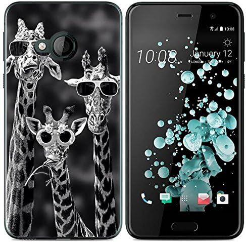 Yrlehoo For HTC U Play, Soft Silicone Case for HTC U Play Case Cover Etui Protect Backcase Protection, giraffe