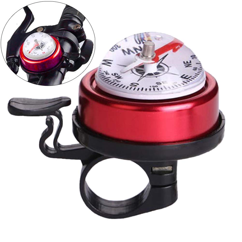 Leikance Bicycle Bell,Bike Compass Mountain Bike Handlebar Ring Alarm Ring-down Horn Bicycle Accessory