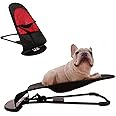 Ngiftey Dog Rocking Chair, Portable Cat Rocking Chair, Pet Dog Bed Cat Sofa, Foldable Rocking Chair Small Pet Rocker for Pets up to 30 lbs (Red)