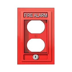 ShinyLuck Fire Alarm 1 Gang Electrical Duplex