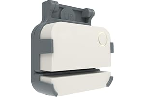 TOUZANIOUS Garage Door Bracket for Ring Alarm Contact Sensor 2nd Gen – Gray Mount with Snap Clip & Screws – Secure Fit, Easy Install, Ring Compatible Accessory (1-Pack, Sensor Not Included)