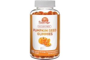 FLAMINGO SUPPLEMENTS Pumpkin Seed Oil Gummies Sugar-Free Naturally Flavored- Pumpkin Seed Oil for Hair Growth, Bladder, Urinary Tract Support, Young Skin Supplement - Vegan, Halal Pumpkin Seed Extract- 90 Count