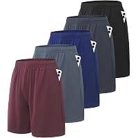 BVNSOZ Herren Sport-Shorts Mit Taschen – Elastischer Bund, Quick-Dry, Für Workout & Alltag