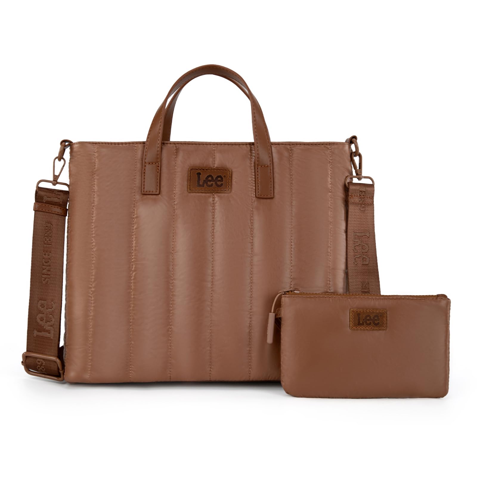 Montana West x Lee Puffer Tote Bag Lightweight Crossbody Bags for Women with Clutch