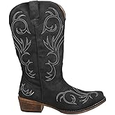 Roper Women’s Riley Western Boot – 12” Shaft – Vintage Cowgirl Boots, Snip Toe Cowboy Boots for Women, Flexible Outsole & Cushioned Insole