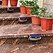 XTF2015 Solar Step Lights Outdoor, Motion Sensor Lights, Copper Outdoor Step Lights, Waterproof LED Solar Light for Stair, Patio, Yard, Fence, Walkways, Outside Wall (2 Pack, Warm White)