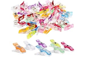 Sewing Clips, 30 Pcs Premium Quilting Clips - Versatile Craft Tools for Quilting, Fabric, Binding, Crocheting, Knitting