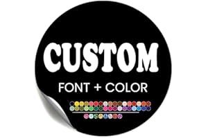 Personalized Custom Stickers Labels for Wedding Favors Birthday, Business Logo Customized Sticker.Waterproof, Fade & Heat Res