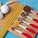 Measuring Cups and Measuring Spoons set by Chef U | Stainless Steel Measuring Cups and Spoons Set of 10 | Liquid Measuring Cup or Dry Measuring Cup Set | Stainless Measuring Cups | Nesting (Red)