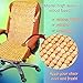 Zento Deals Natural Royal Wood Bead Seat Cover Massage Cool Premium Comfort Cushion- Reduces Fatigue The Car or Truck or Your Office Chair