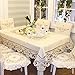 Brown flower embroidered lace cream chair back cover and cushion cover