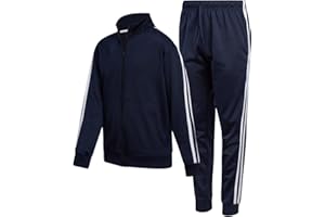 Quad Seven Boys Tracksuit Set - 2 Piece Athletic Tricot Zip Up Boys Sweatshirts and Jogger Pants Outfit (Sizes 4-18)