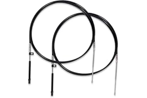 Atesilor 2pcs Gen1/Gen2 Boat Throttle and Shift Cables Compatible with Mercury MerCruiser Marine Force Outboard Engine, Replace CC179xx/CC189xx