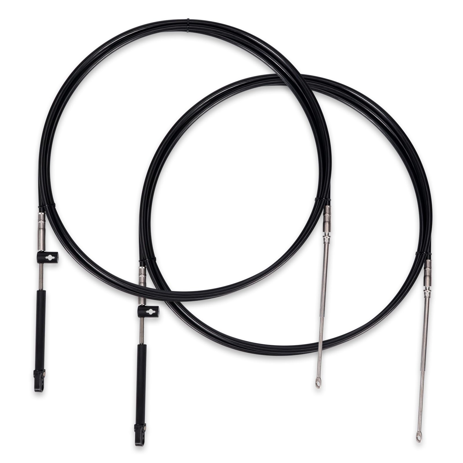 Photo 1 of Atesilor 2pcs 15FT Gen2 Boat Throttle and Shift Cables Compatible with Mercury MerCruiser Marine Force Outboard Engine 4000 Series Controller, Replace CC18915