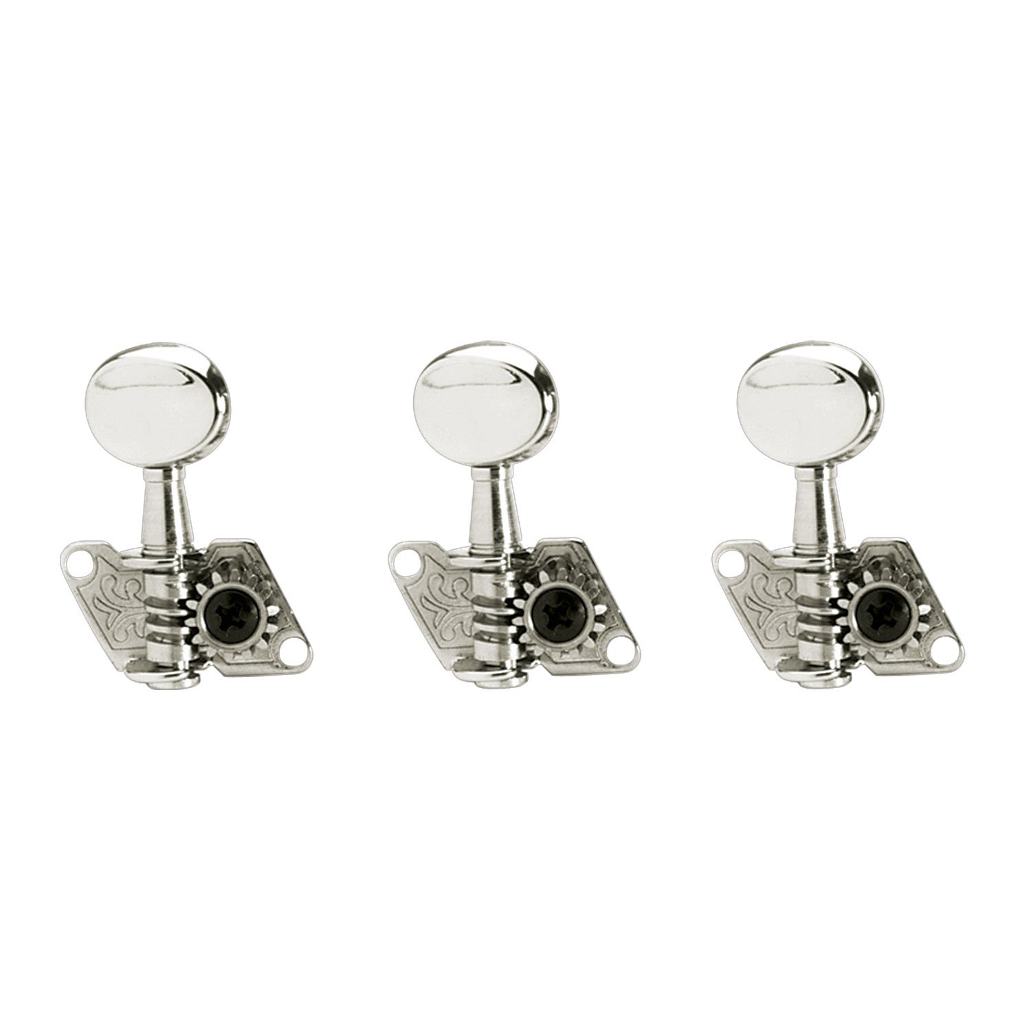 Golden Gate F-2005 Acoustic Guitar Tuners - 6 Individual (3+3) - Nickel