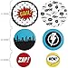 Big Dot of Happiness Bam Superhero - Baby Shower or Birthday Party Giant Circle Confetti - Party Decorations - Large Confetti 27 Count