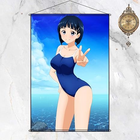 Amazon タペストリー Sword Art Online ソードアート オンライン Sao 桐ヶ谷直葉 きりがやすぐは Kirigaya Suguha ポスター 掛ける絵 巻物 軸物 アニメ おしゃれ 60cm 90cm アニメ 萌えグッズ 通販