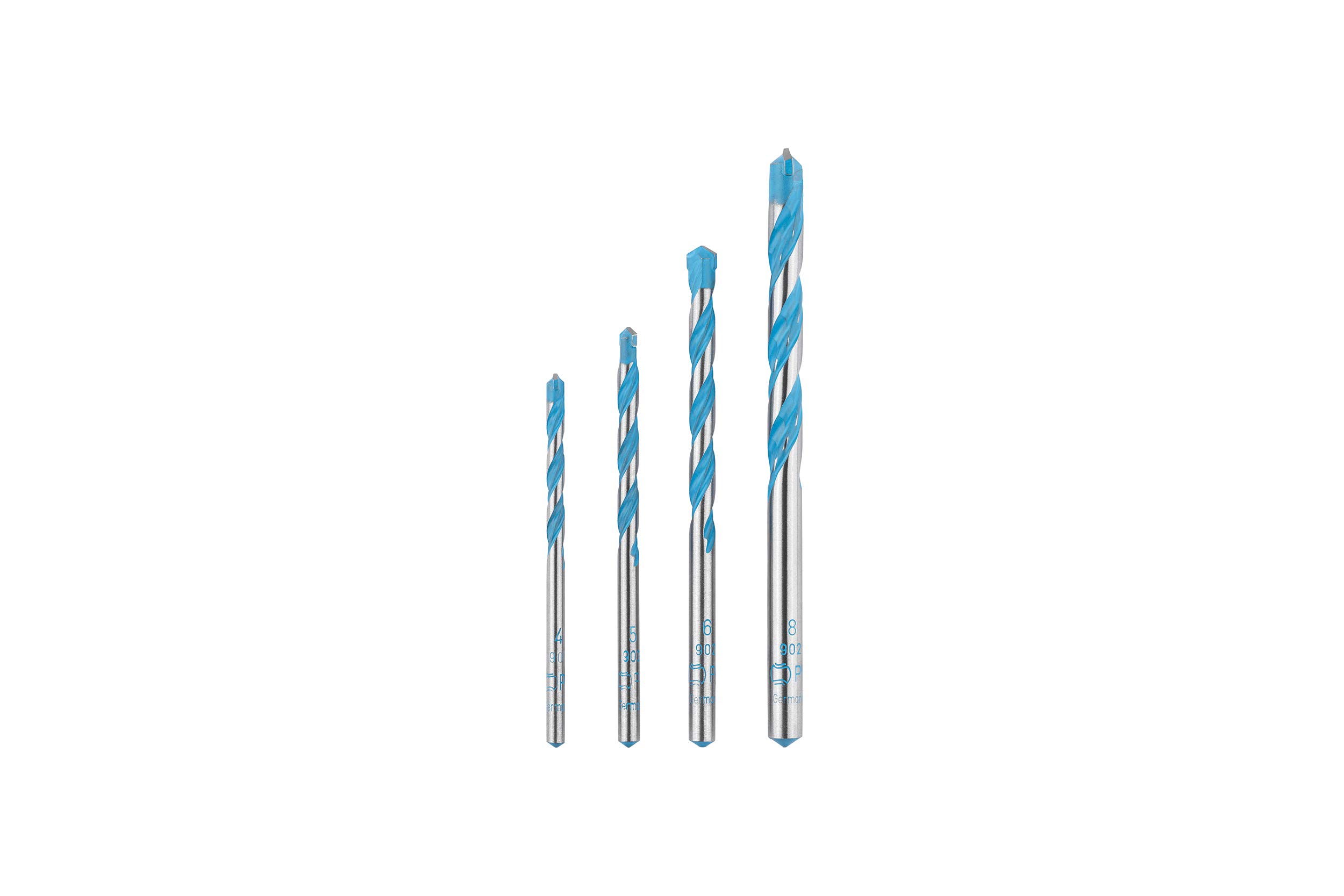 Bosch Professional 4-Piece Multi-Purpose Drill Bit Set (Impact Drill Accessories)
