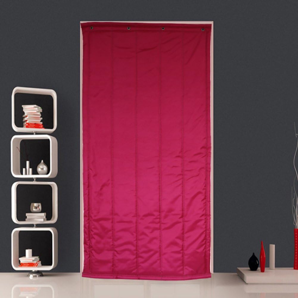 TWHZJNCGSKO Cotton Curtain Thicken Winter Wind-Proof Keep Warm soundproof Curtain Cold air Conditioner Curtain Warm Curtain-F 90x220cm(35x87inch)