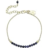 Handmade Crystal Beads Bracelet with Chain (Faceted)