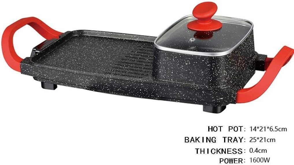 review GBG Korean Style Rice Stone Electric Grill,Home Hot Pot Barbecue,Integrated Multi-Function Barbecue Machine Large Capacity