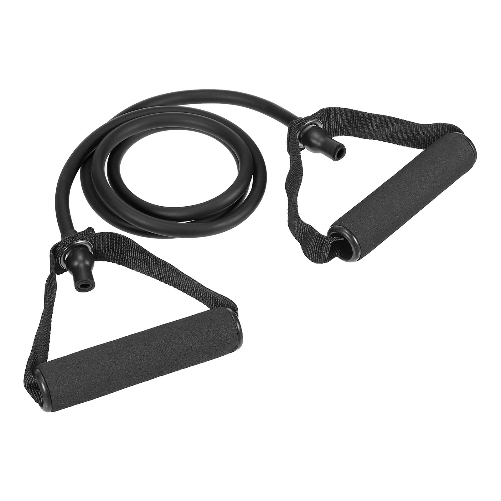 PATIKIL 30Lbs Resistance Bands, Single Exercise Bands with Foam Handles Working Out Stretch Bands for Home Workouts Gym Physical Fitness Yoga, Black