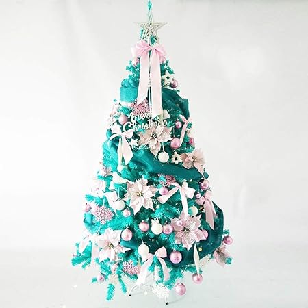 Albero Di Natale Con Foto Di Famiglia.Wtto Artificiale Albero Di Natale Con Funzionamento A Batteria Abete Con Star Treetop Ornamenti Per Festa In Famiglia Ufficio Negozio Esterno Blue 1 8m Amazon It Casa E Cucina