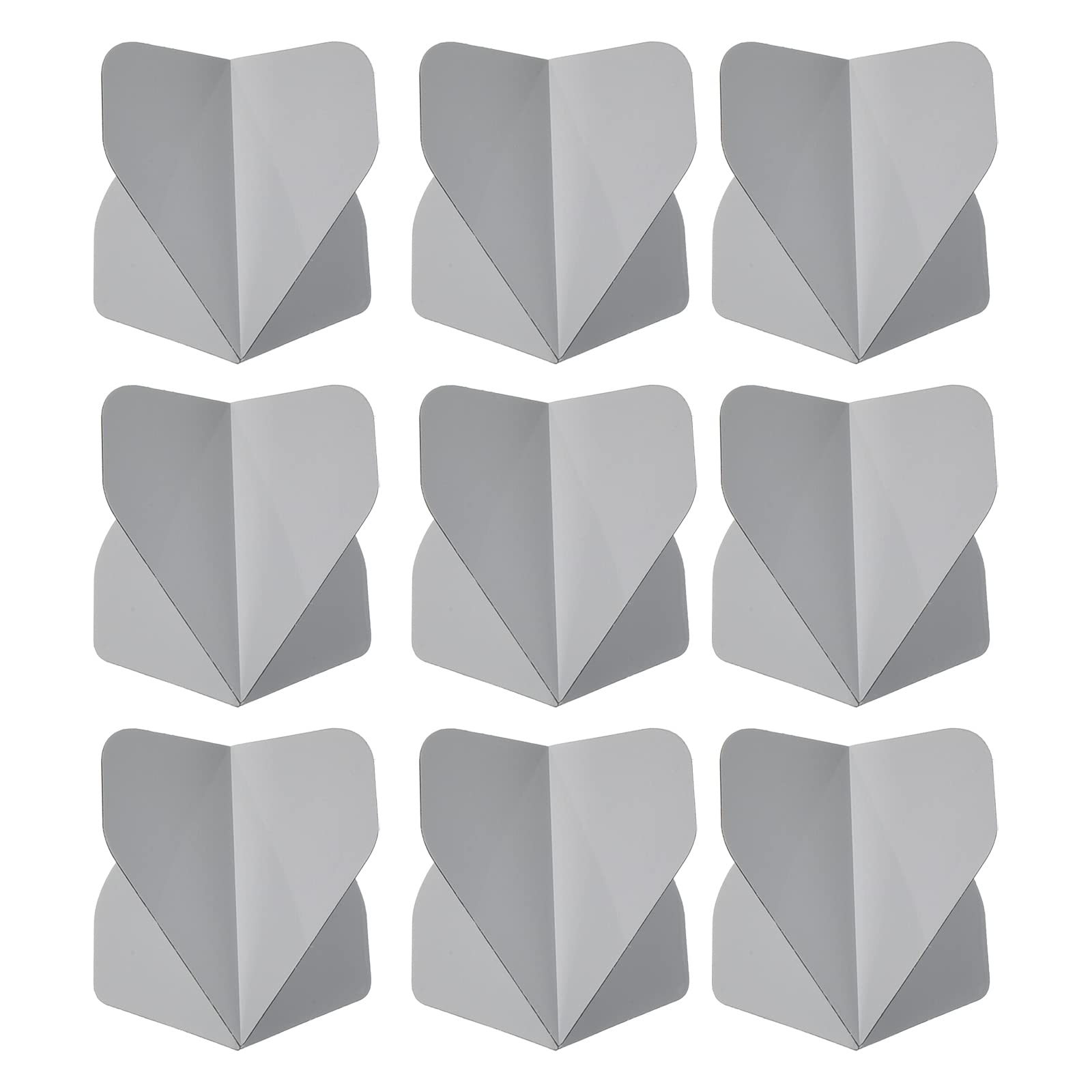 PATIKIL Dart Flights, 9 Pack PET Standard Darts Accessories Replacement Parts for Soft Tip Steel Tip, Gray