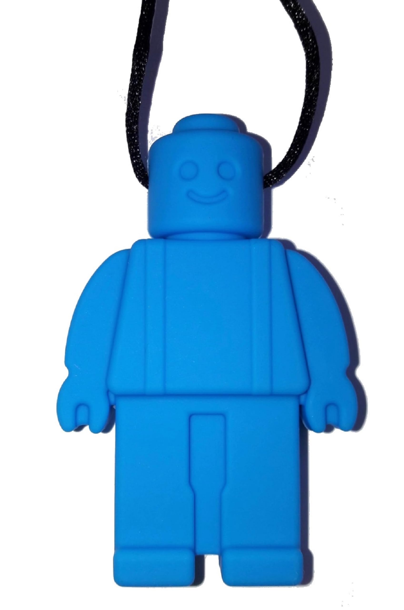 Chuchumz Chewelry Chew Necklace Sensory Chews Textured Chew Aid for Autism Therapeutic, Chewy Chewable Pendant Necklace Tubes (Blue)