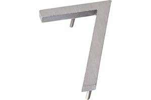 Montague Metal Products MHN-08-F-BA1-7 House Numbers, 8", Polished Brushed Aluminum