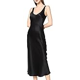 DAISYSILK 22 Momme 100% Mulberry Silk Dress with Scoop Neck Midi Silk Slip Sleeveless Dress Party Dresses for Women