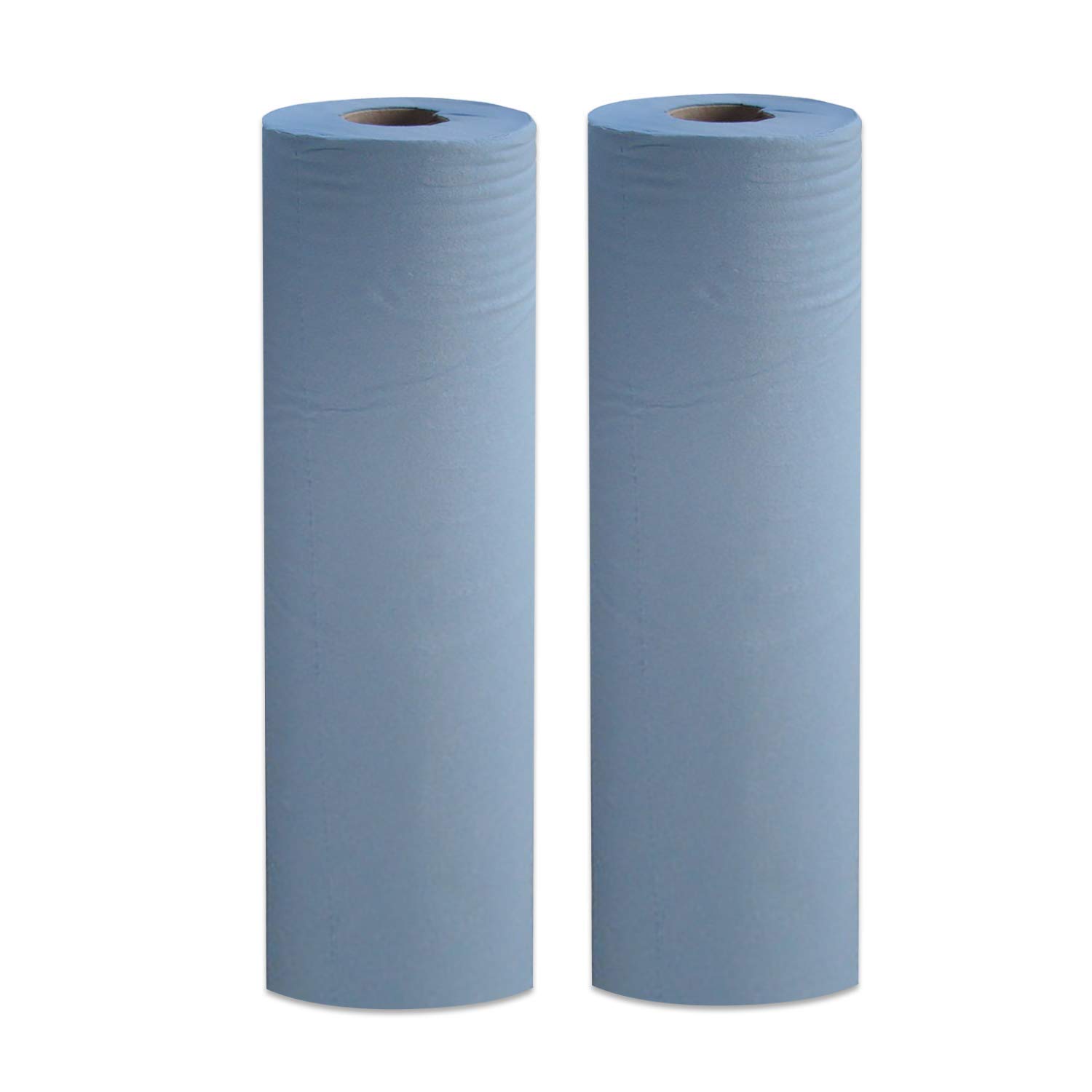 2 x Blue Massage Couch Bed Rolls 2 Ply. Hygiene Roll. 19" (48 Centimetres) Wide x 50 metres Long From Simply Direct