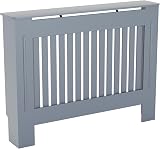 Vida Designs Chelsea Radiator Cover Grey Medium Modern Vertical Slat 82x111x19 view 8