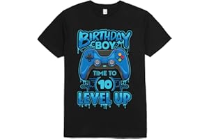 MD203 Time to Level Up 10th Birthday Boy Video Game Gamer Up 10yrs T-Shirt Sweatshirt Hoodie for Boy Girl Kids