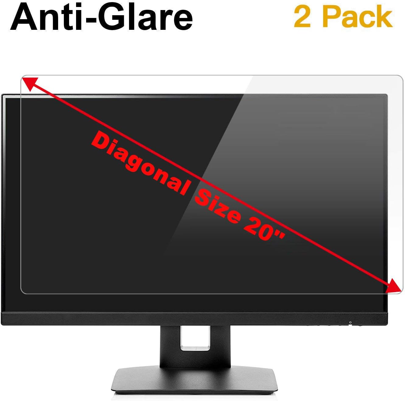 [2 Pack] 20 inch Anti Glare(Matte) Screen Protector