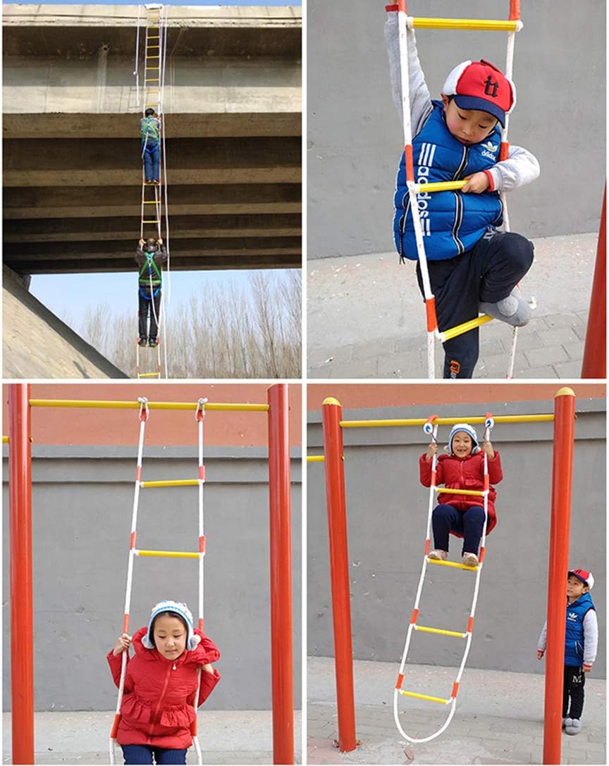 YYHJ Window Ladder Fire Escape 2-6 Story Homes,Emergency Climbing Rope Ladders,for Indoor or Outdoor Play Set,Tree House, Playground: Home & Kitchen