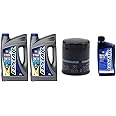 Suz uki ECSTAR V7000 10W-40 Marine 4-Stroke Engine Oil, 2 Gal with 16510-96J10 Oil Filter and 1 Quart Suzuki Ecstar Lower Unit Hypoid Gear Oil
