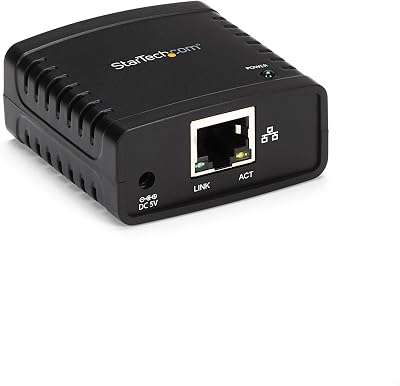 StarTech 10/100Mbps Ethernet to USB 2.0 Print Server PM1115U2