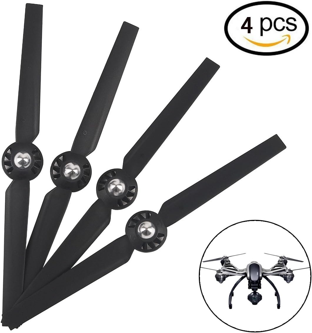 Yuneec q500 4k Typhoon Propeller Blades Spares 4pcs Rotor 2CW 2CCW Sets A and B Accessories for Yuneec Typhoon Q500 Q500+ Q500 4K Drone Quadcopter black