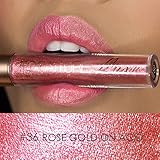 Sky Lipsticks MEIQING Women Glitter Waterproof Long Lasting Lip Gloss Bold Vivid Colorful Lipgloss Nude Glitter Shimmer Lipstick Lip Kit (#36)