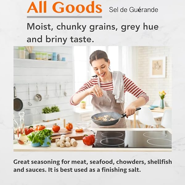 ALL GOODS MINERAL GREY SEA SALT – COARSE 12OZ, 82 MINERALS, FRENCH GRAY SALT HAND-HARVESTED, LES GUÉRANDAIS, UNREFINED.