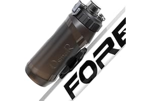 OsmaR Magnetic Sports Water Bottle with Bicycle Bottle Cages with Screws Tool- 600ml / 20oz – Secure Snap-Release System – Ea