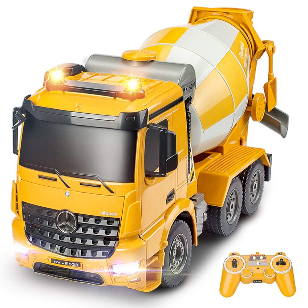DOUBLE E Remote Control Cement Mixer 8 Channel RC Concrete Truck eBay