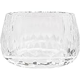 Marvala Crystal Jewelry Box Storage Jar, Candy Dish Tiny Hand-Cut Small Decorative Bowl, Diamond-Cut Luxury Cosmetic Organizer for Vanity, Bathroom, Kitchen Decor