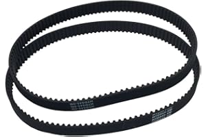 BEMONOC 2Pcs/Pack HTD 5M Rubber Timing Belts Closed-Loop 360mm Length 72 Teeth 15mm Width Laser Engraving Machine Belt